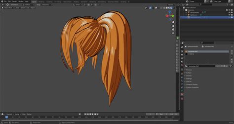 ArtStation - Blender Anime Hair Shader | Resources