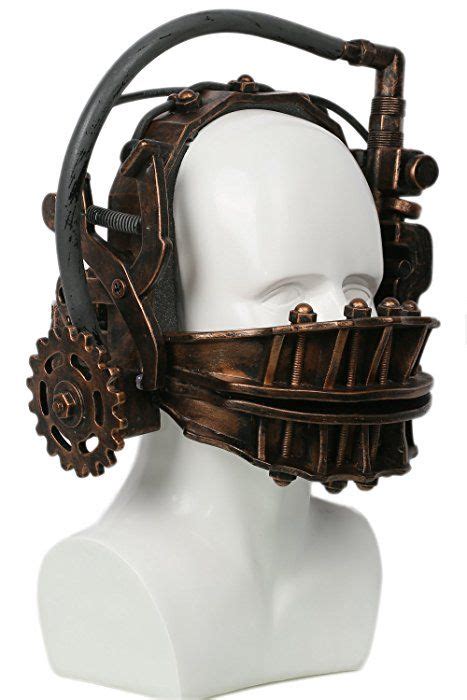 Xcoser Scary Jaw Trap Mask Costume Props for Halloween Masquerade Party Bronze | Saw pig mask ...