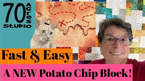 A NEW Potato Chip Block, Scrap Quilt, Baby Quilt