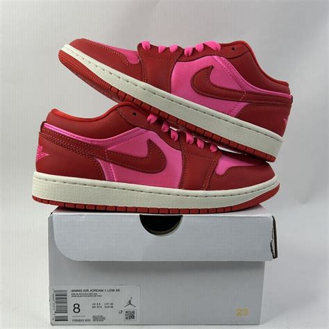 Nike Air Jordan 1 Low SE WMNS “Pink Blast/Valentine’s Day” FB9893-600 ...