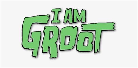 I Am Groot Vol 1 1 - Am Groot Logo Png - 604x363 PNG Download - PNGkit