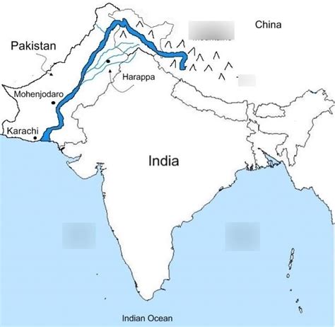 Ganges And Indus River Map