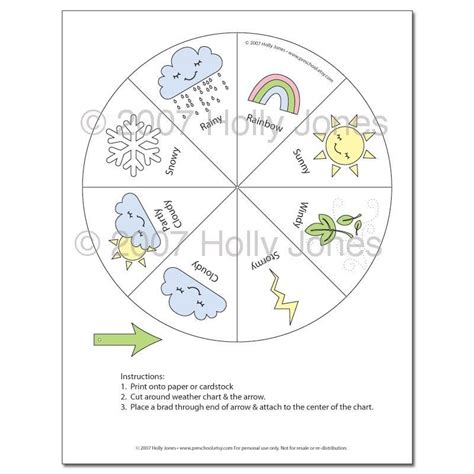 Preschool Weather Chart PDF Activity