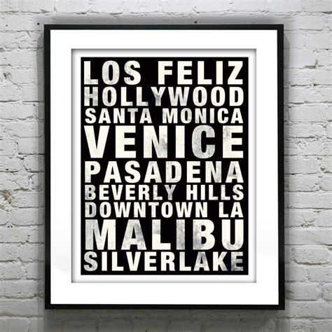 Los Angeles LA Subway Poster Art Print California Item T1180 - Etsy