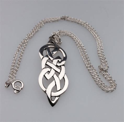 Celtic silver necklace designed by Hebridean Jewellery | Silver ...