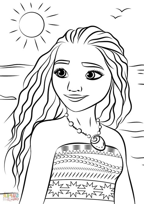 Moana Printable Coloring Pages