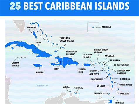 This Map Shows Our Ranking Of The Best Caribbean Islands | Caribbean ...