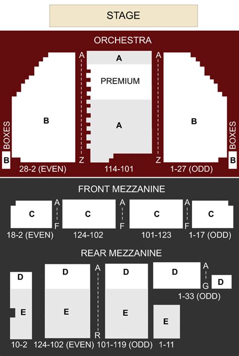 Broadway Theatre, Broadway | Seating Plan, view the seating chart for ...