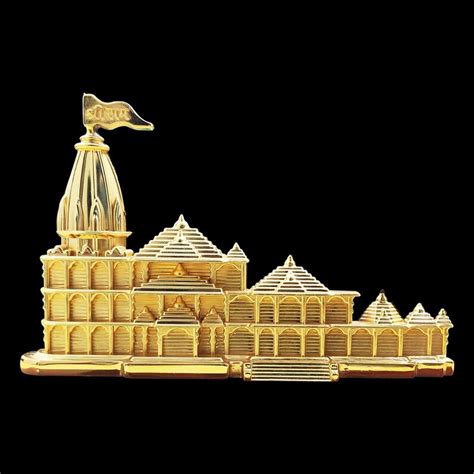 Ayodhya Shri Ram Mandir Model for Car Dashboard Small Size Metal ...