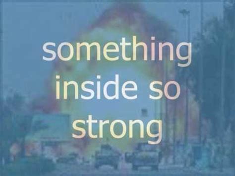 Something Inside So Strong With Lyrics - YouTube