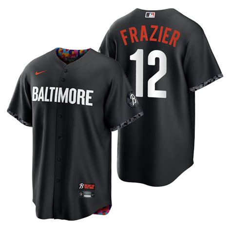 Baltimore Orioles Adam Frazier Black 2023 City Connect Replica Jersey ...