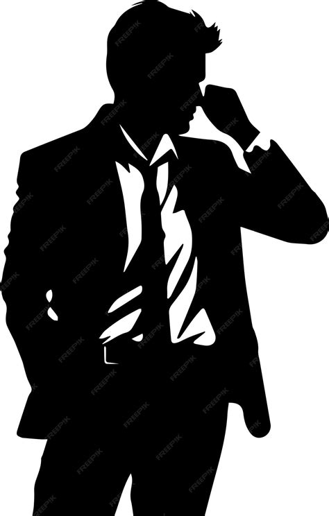 Premium Vector | Thinking man vector silhouette illustration 18