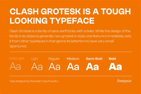 Clash Grotesk - Font Combinations & Similar Fonts - Fontpair