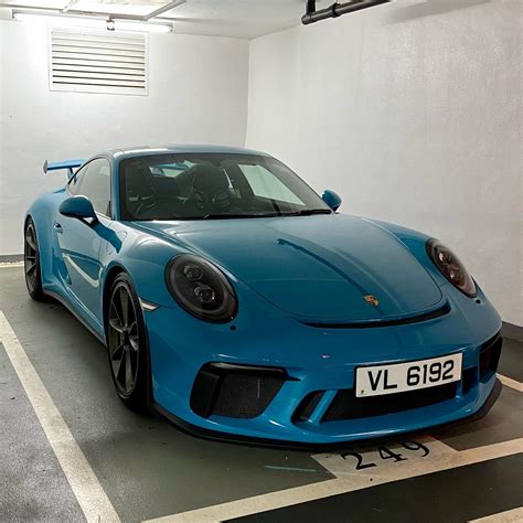 Porsche 911 - Miami Blue. Underrated colour for the 991.2 Gt3?