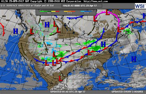 How To Read A Surface Weather Map - Map