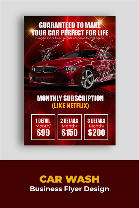 Car wash flyer design - MasterBundles