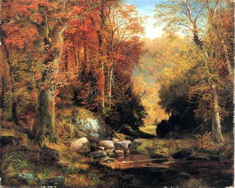 Thomas Moran Cresheim Glen, Wissahickon, Autumn painting | framed paintings for sale