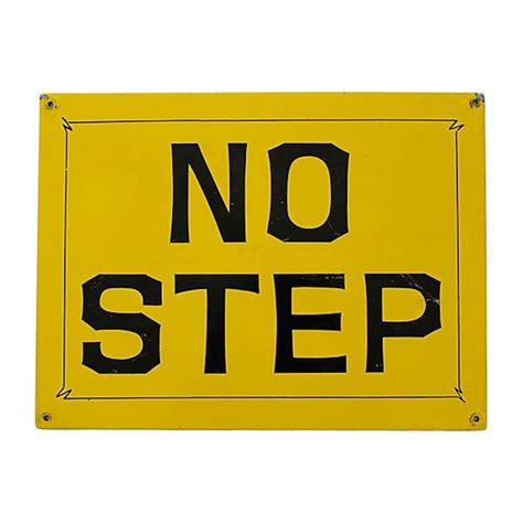 No Step Sign | Chairish