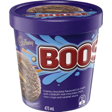 Cadbury Boost Tub Ice Cream 473ml | Woolworths