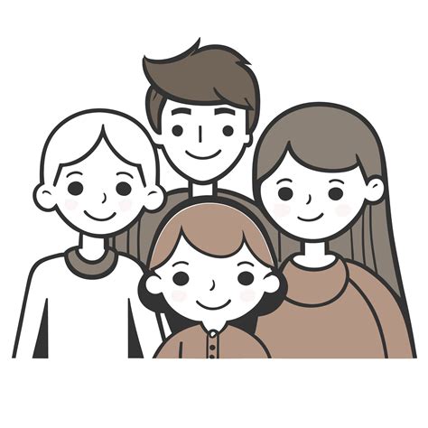 Happy family father, mother and child cute hand drawn pattern vector ...