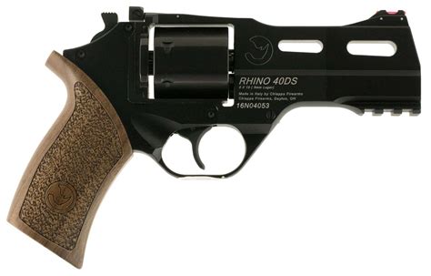 Chiappa Firearms 340165 Rhino 40DS 9mm Luger 4" 6 Round Black Walnut ...