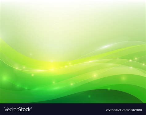 Green abstract background lighting curve and layer