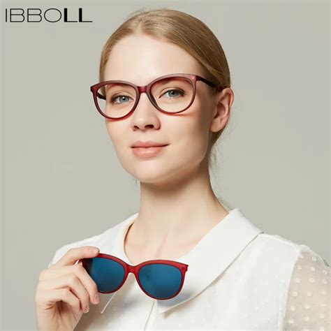 ibboll Brand Designer Clip On Sunglasses 2018 Fashion Women Polarized Sun Glasses Ladies Plastic ...