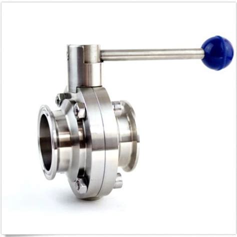 3/4" 6" 19mm 159mm Sanitary Butterfly Valve Stainless Steel 304 Tri ...