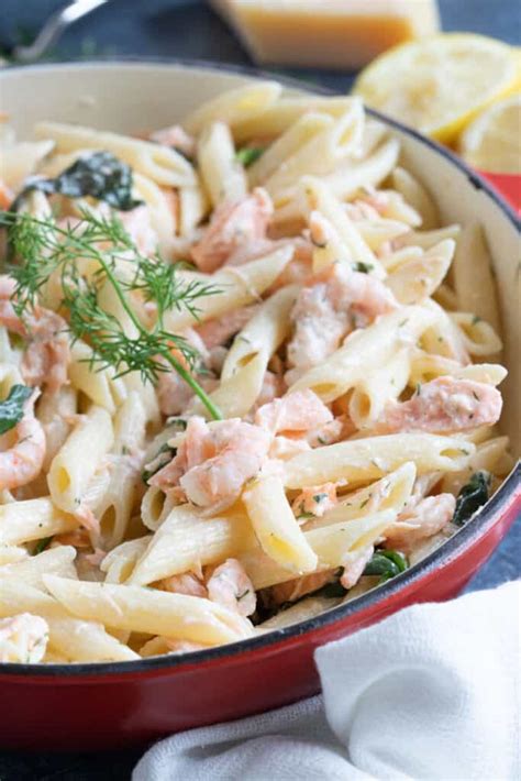 Easy Salmon and Prawn Pasta Recipe - Effortless Foodie