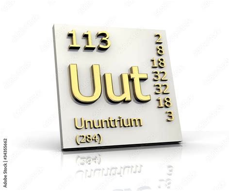 Ununtrium Periodic Table of Elements Stock Illustration | Adobe Stock