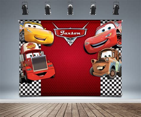 Disney Cars Backdrop Banner Birthday Theme Race Car Singapore | ubicaciondepersonas.cdmx.gob.mx