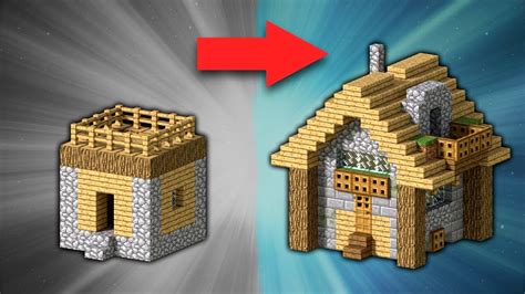 How to Transform a Village Small House | Minecraft - YouTube