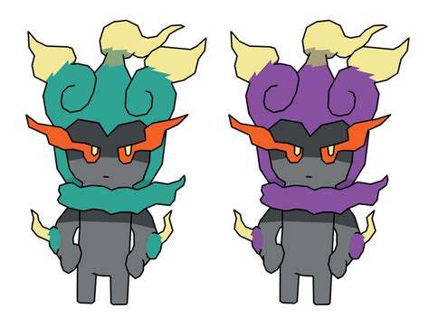 Marshadow Normal and Shiny by ChosySan on DeviantArt