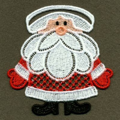 One By One Embroidery |FSL Santa Alphabet 01