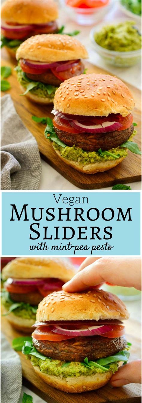 These vegan sliders are easy to make and super tasty with juicy seasoned mushrooms and a ...