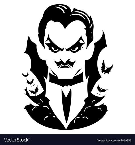 Halloween dracula scary sketch hand draw Vector Image