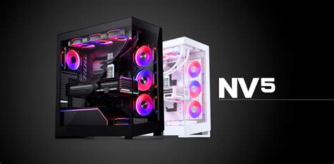 Phanteks NV5, Showcase Mid-Tower Chassis, High Airflow Performance, Integrated D/A-RGB Lighting ...