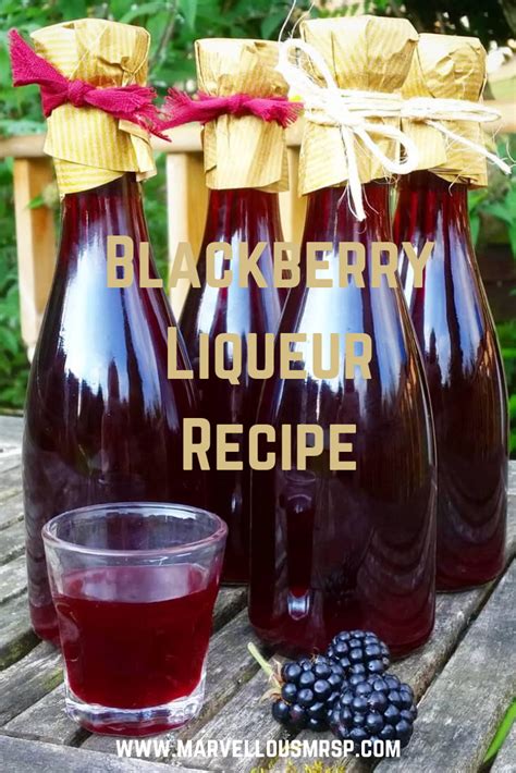 Blackberry Liqueur Recipe * Marvellous Mrs P - Lifestyle, Vintage & Family Blog | Liqueurs ...