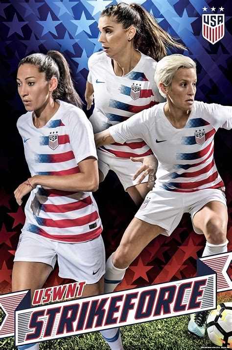 Christen Press, Alex Morgan and Megan Rapinoe, 2019 USWNT World Cup ...