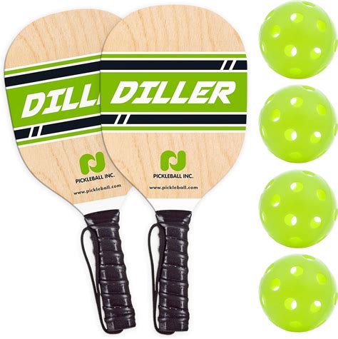 Amazon.com : Diller Pickleball Paddle 2 Player Bundle (Set Includes 2 ...