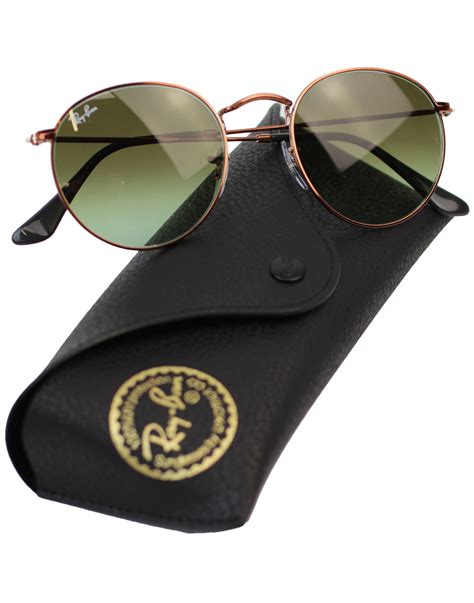 RAY-BAN Retro Mod 60s RB3447 Round Sunglasses in Bronze