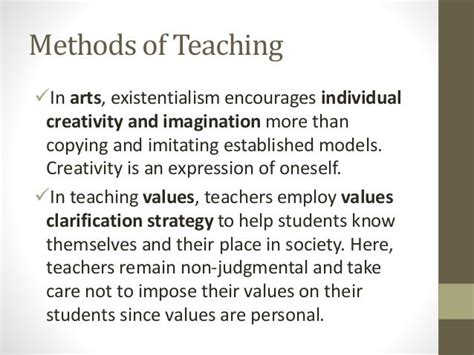 Philosophy of Education: Existentialism