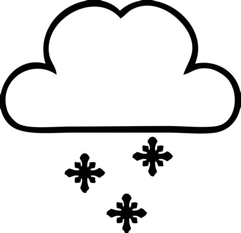 line drawing cartoon storm snow cloud 8666317 Vector Art at Vecteezy