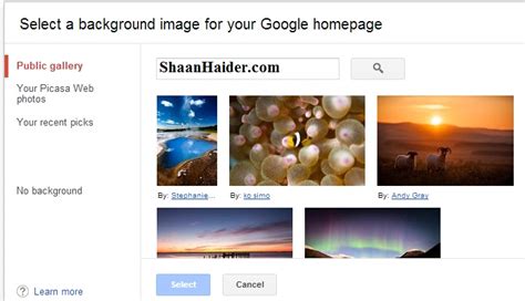 HOW TO : Change the Google Homepage Background Image | Geeky Stuffs