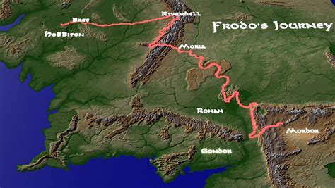 Frodo’s Journey. Using QGIS, Blender and a DEM of... - Maps on the Web