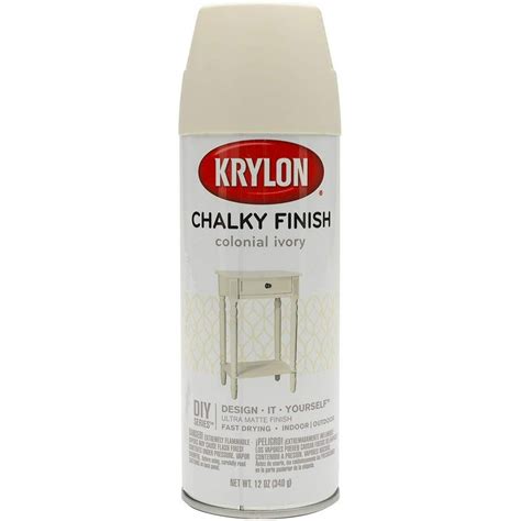 Krylon SW4108 Spray Paint: Colonial Ivory, Chalky Finish, 12 Oz - Walmart.com - Walmart.com