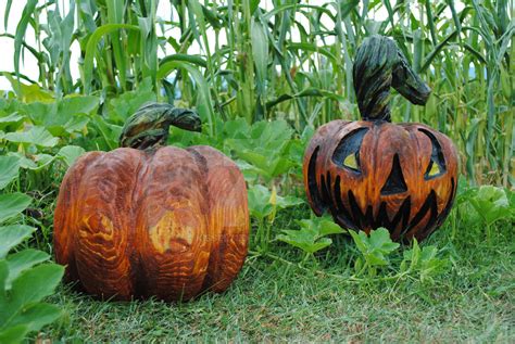 Wooden pumpkins by kissel71 on DeviantArt