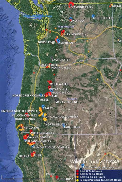 Maps of wildfires in the Northwest U.S. - Wildfire Today