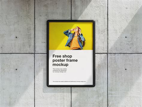 Street poster frame mockup - Instant Download