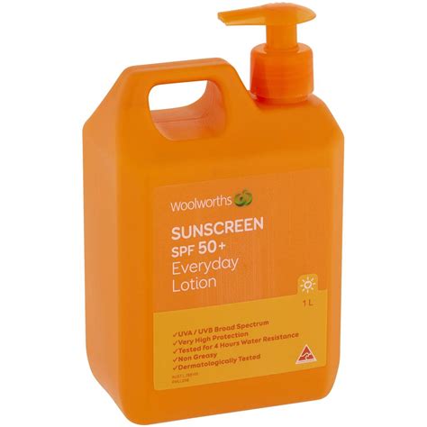 Woolworths Sunscreen Spf 50+ 1l | Woolworths